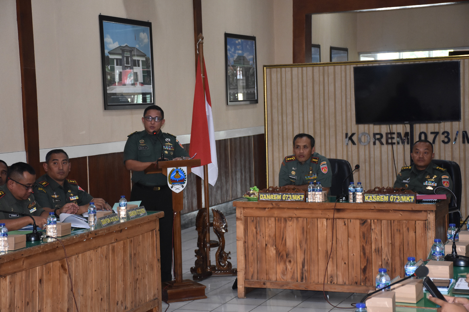 Kolonel Inf Purnomosidi, S.I.P., M.A.P., Pimpin Rapat Koordinasi 